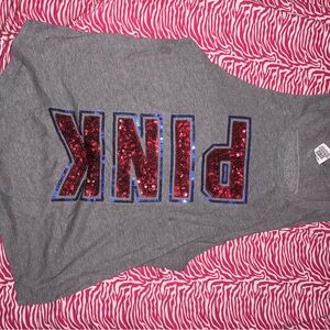 PINK Victoria's Secret Gray Tank Top